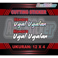 Asmoro ugalan stickers, cutting stickers, viral stickers