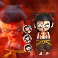 Nezha Emoji Package Change Face Action Figure NEZHA 4 Faces Change NE ZHA KeyChain Change Face