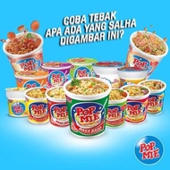 Pop Mie Instan Cup Indofood Product Indonesia | Pedas Gledeek Dower Kari Ayam Bawang Goreng Soto Bas
