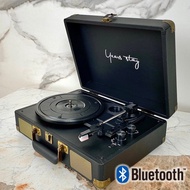 黑膠唱片機 藍芽 黑膠機 唱片機 黑膠唱盤 黑膠 低調黑金色