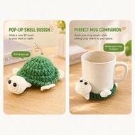 Cute Crochet Turtle Coaster｜Handmade Cup Coaster｜Mug Wrap Coaster