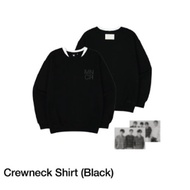 PREORDER) BTS POP-UP : MONOCHROME OFFICIAL MERCH CREWNECK SHIRT(BLACK)