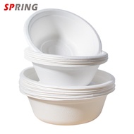 Hot Sales 10 Pcs Disposable Dog Bowls Compostable Pets Feeding Bowls Paper Dog Travel Bowls Great For Dry Wet Dog Food Water 350ml / 500ml