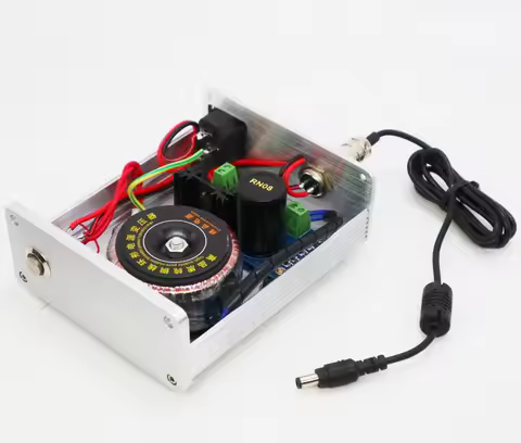 TIANCOOLKEI silvery 30W LM317 -TL431 DAC Audio decoder hifi Linear Power Supply Output DC 5V-9V-12V-