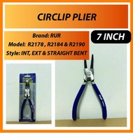 7" Inch Circlip Clip Plier Straight Bent Internal External Needle Snap Ring Retaining Clip Tool Playar Muncung Tirus