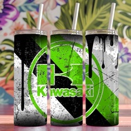 Kawasaki Car Brand Stainless Steel Tumbler Design Water Bottle 20z