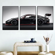 3Pcs Vintage Industrial Style Car Series Poster Gt3rs Art Poster Canvas Painting Wall Prints Picture