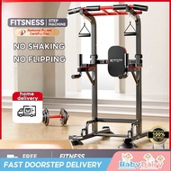 BabyDairy Pull Up Device Adjustable Pull Up Bar Dip Power Tower Pull Up Station Dip Bar Fiess Equipm