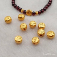 Hard Fashion Beads Gold Fortune Character 999 Transfer Men Women Beaded Pure Gold with Beads Style F