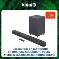 JBL BAR 500 5.1 SURROUND  5.1 CHANNEL SOUNDBAR - DOLBY ATMOS & MULTIBEAM SURROUND SOUND