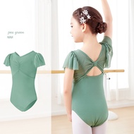 Girls Ballet Dress Short Sleeve Ballet Leotard Gymnastics Leotards Training Leotard Dancing Bodysuit