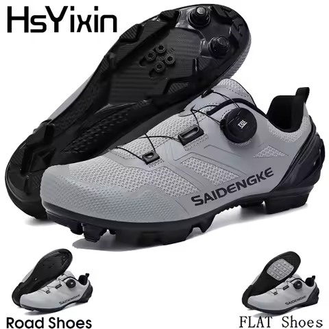 Cycling Shoes Men's and Women's Mountain Bike Shoes Road Bike Sneakers Off-Road Racing Capon Bike Sh