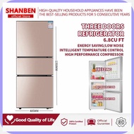 SHANBEN|O+Refrigerator'U*Three%Vc_Door:MT_Refrigerator:gk_6.8:xO_Cubic:Zm_Feet:YO_Energy Saving Low
