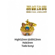 SF 916 Cat Bell Pendant/100%AUTHENTIC 916GOLD(XM063)