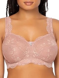 Women's Plus Size Luxe Lace Wire Free Bra, Ballet Fever, 38H