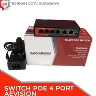 POE AEVISION SWITCH 4PORT + 2 UPLINK 10/100