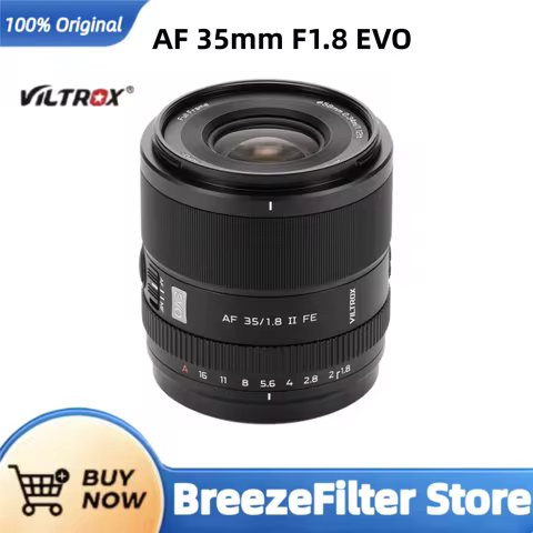 VILTROX AF 35mm F1.8 II EVO STM Full Frame Portrait Lens For Sony E/Nikon Z Mount A7IV A7C II A7RV A