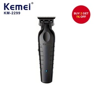 New KEMEI Professional Hair Clipper Engraving Scissors KM-2299 USB Rechargeable Gift Box Packaging K