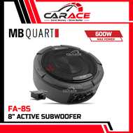 MB Quart 8" Active Underseat Subwoofer Built In Amplifier Under Seat Woofer FA-8S
