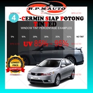Tinted kereta Forte Black hitam Tinted 4Door 4Tingkap Siap Potong kia forte tinted kereta Forte tint