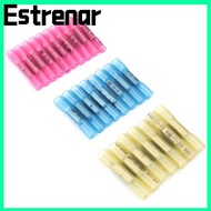 ESTRENAR 300 Pcs Heat Shrink Wire Connectors, Red Blue Yellow 22-16AWG / 16-14AWG / 12-10 AWG Butt C