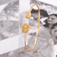 Hyl Jewelry 412B Gelang Stainless Wanita Bangle Bracelet Terbaru Anti Karat Dan Keroncong Lilit Asli