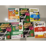 7 buku latihan tingkatan 2 KSSM sains , Matematik , sejarah