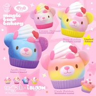 ibloom Magic Bear Bakery Slow Rising Cute Squishy Toy (Apollo Sweet, Dark Purple, Raspberry Scented,