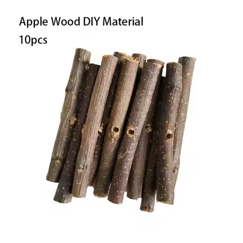 10pcs Chew Stick Apple Tree Branch Hamster Squirrel Natural Toys Parrots Rabbits Grinding Stick DIY 