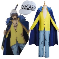 One Piece cosplay Costume Wano Country Trafalgarlo cos Cloak Full Set Costume Hat Performance Costum
