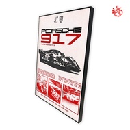 PORSCHE 917 POSTER AESTHETIC POSTER/ FRAMEBLOCK POSTER/