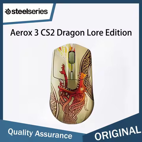 SteelSeries Aerox 3 Wireless CS 2 Dragon Lore Edition Gaming Mouse CS2 Dedicated Lightweight Aerox3 