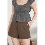 Dear Lyla Bree High Waist Shorts (Coffee)