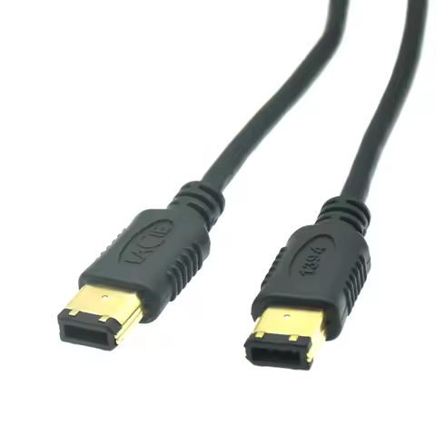 1m 1.8m 3m 5m IEEE 1394 Cable 1394a 6pin Male to 6 pin Male 6-6 pin Firewire iLink DV Connection Cab