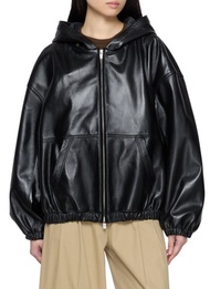 TONYWACK HOODED LEATHER JACKET