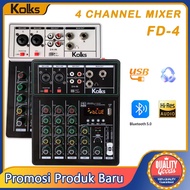 KOLKS 4 Channel Mixer audio/mixer mini/ Sound Card/ Amplifier /profeal Recording equipment audio mix