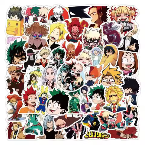 10/30/50pcs Japan Anime My Hero Academia Stickers Decals Cool Graffiti Notebook Laptop Guitar Cartoo