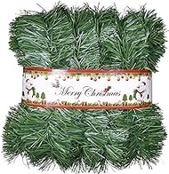 Artiflr 50 Ft Christmas Garland, Artificial Pine Garland Holiday Decor for Outdoor or Indoor Home Garden Artificial Green Greenery, or Fireplaces Holiday Party Decorations