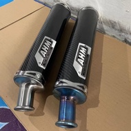Exhaust racing Ahm muffler 2stroke NSR 150 / Rx king /Ninja Rr r/f1zr Suzuki satria 120 / RX z/ RGR 