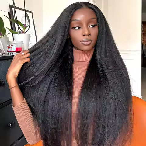 250% Kinky Straight 5x5 9x6 Glueless Wig Human Hair Ready To Go 13x6 13x4 Hd Yaki Straight Lace Fron
