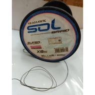 SEAHAWK SOL BRAIDED X8 LINE  PERABUT (1 METER) 85LB