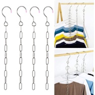 Stainless Steel Space Saving Hanger / Chains Magic Hangers Closet Space Saver Hanger /Multifunctional Magic Hanger for Hanging Clothes Hangers Wardrobe Space Saver owow