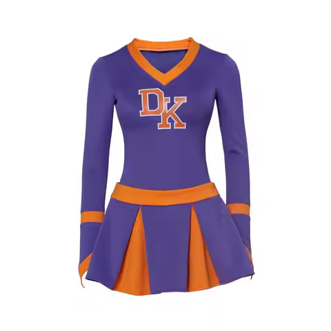 Jennifer Check Printed Cheerleader Uniform Cheerleading Outfits Jennifer's Body DK High School Purpl