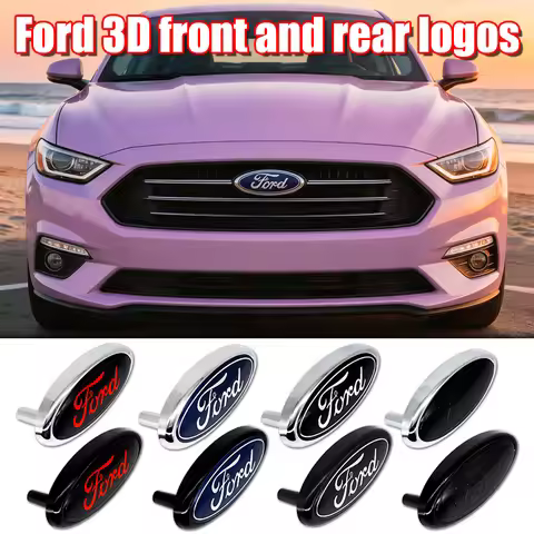 14.5x6.5cm ABS Spring Replacement Emblem Badge For Ford Mondeo Focus Fusion MK2 MK4 F150 F250 Auto E