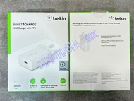 【全新行貨 門市現貨】Belkin BOOST↑CHARGE USB-C PD 3.0 PPS 家用式充電器 25W WCA004myWH