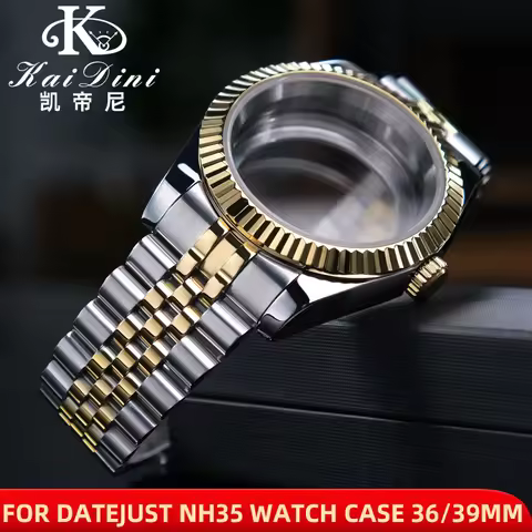 36mm/39mm Sapphire Glass Case For Rolex Datejust Watch Case NH35 NH36 Movement Fashion Waterproof St