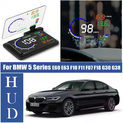 Car HUD Head Up Display LED Windshield Projection For BMW 5 Series E60 E61 E63 E64 F10 F11 F07 F18 G