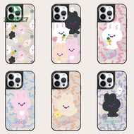 TOOSCI Cute Cartoon Sweet Rabbit Mirror Phone Case For Redmi 9 Prime MI POCO M2 9A 9C Redmi 10A POCO