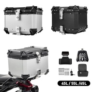 45L 55L 65L CNC Aluminum Motorcycle Helmet Box Trunk Top Case Luggage Storage Box For BMW r1200gs ad