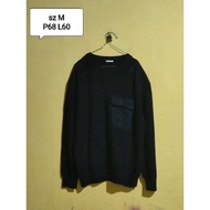 Sweater knitwear Gu uniqlo tebal rajut with pocket boxy fit
